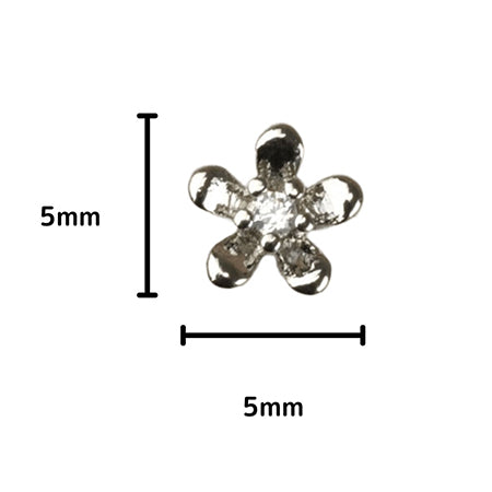 D. nail Jewelry Bijou Parts DS-51 Crystal Flower