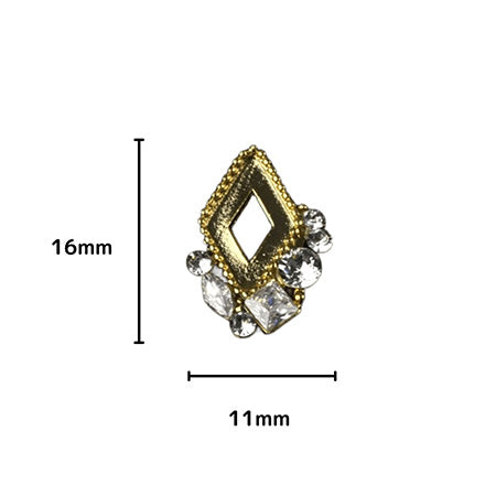 D. nail Bijou Charm Collection Diamond Gold