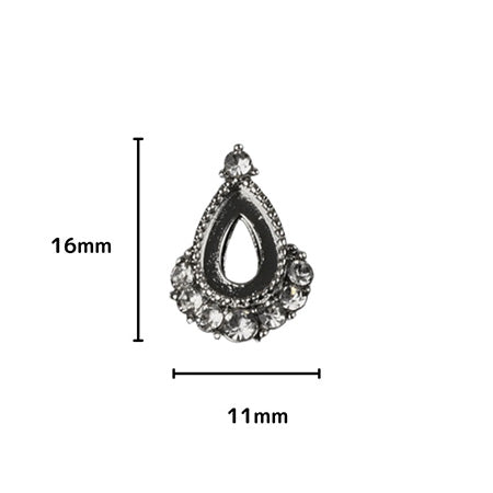 D. nail Bijou Charm Collection Drop Silver