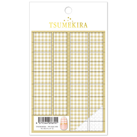 TSUMEKIRA Gingham Check White NN-GGC-001