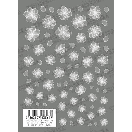 Tsumekira rrieen & ecuteee x filer Produce 1 Organdy Flower White NN-RXF-101