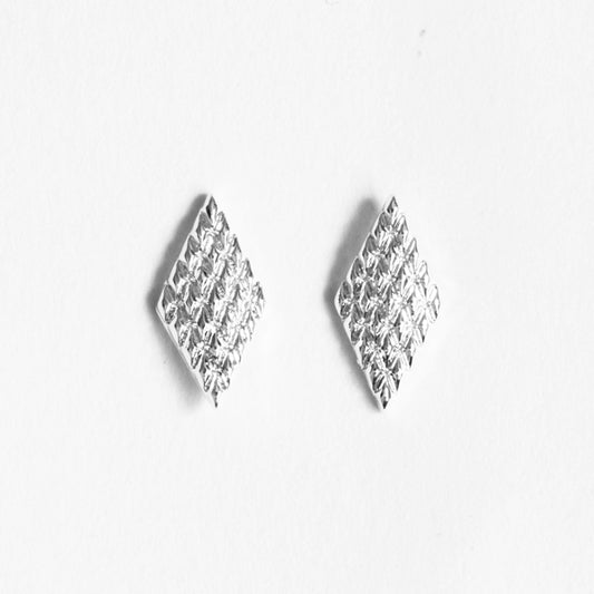 SHAREYDVA Nail Parts Mesh Morocco Diamond Silver 8P