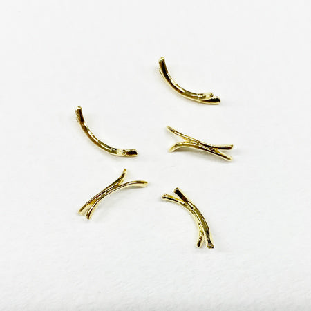 SHAREYDVA Nail Parts Line Ring Gold 5P