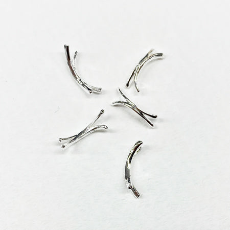 SHAREYDVA Nail Parts Line Ring Silver 5P