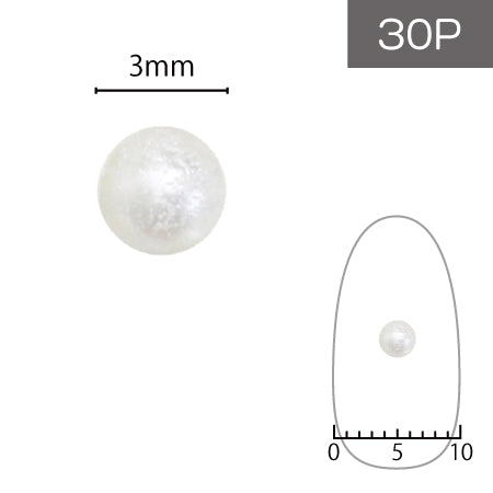 SHAREYDVA cotton pearl beige 3mm 30p (without sphere / hole)