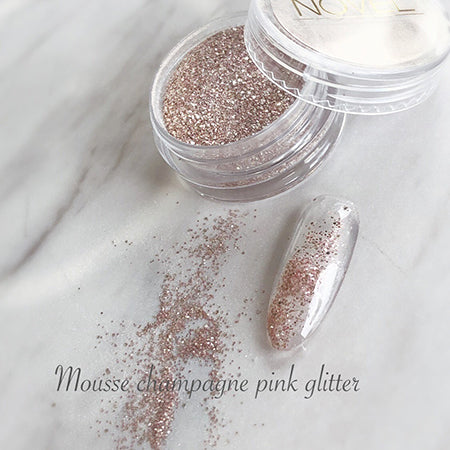 NOVEL MOUSSE CHAMPAGNE PINK GLITTER 1.5g G30 Novell Mousha Champin Pink Glitter