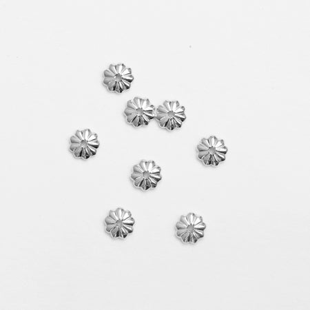 SHAREYDVA Nail Parts Kanure Silver 5mm 8P