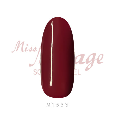 Miss Mirage Soke Off Gel M153S Elegant Matt Bordeaux 2.5g