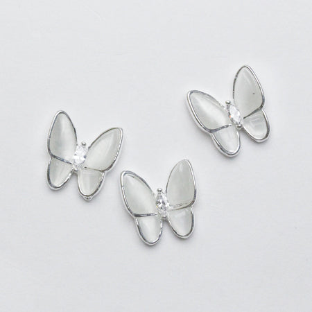 SHAREYDVA Butterfly Parts White x Silver 3P