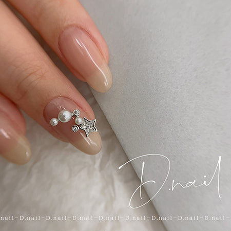 D. NAIL Shooting Star Silver S 2 pieces