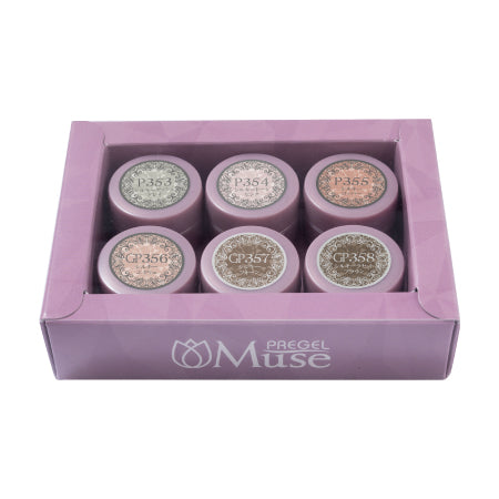 PREGEL Muse Silky Pearl 3g x 6 color set