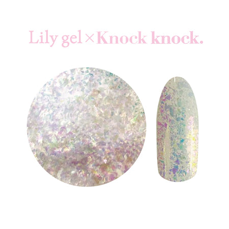 Lily gel Knock knock. Series soap flakes #sparkle