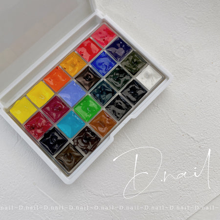 D. Nail watercolor palette 24 colors