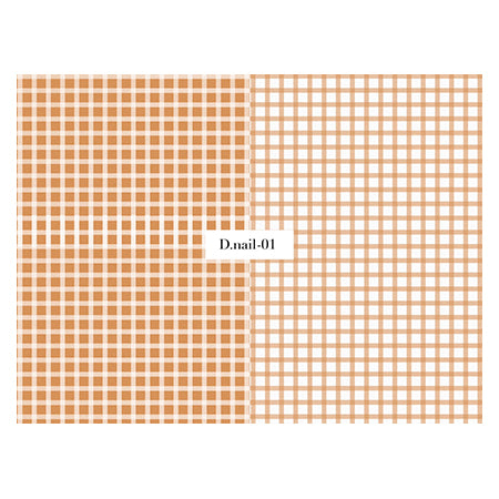 D. NAIL Seal 01 ORANGE Check pattern