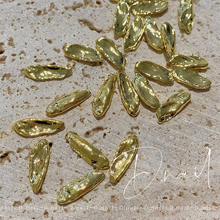 D. Nail Long Metal MIX Gold 10P