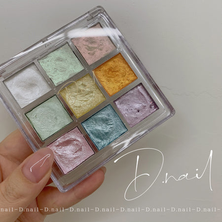 D. Nail watercolor palette FRESH PASTEL (French pastel) 9 colors