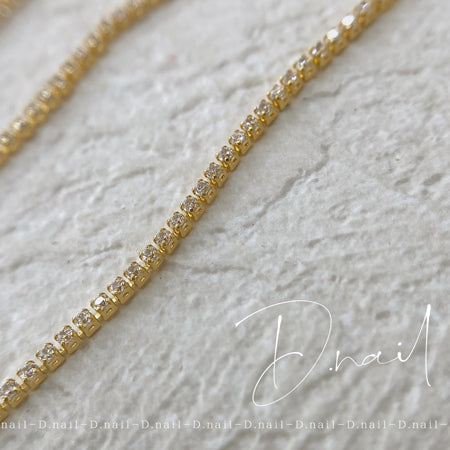 D. Nail decoration chain gold width 1.2mm