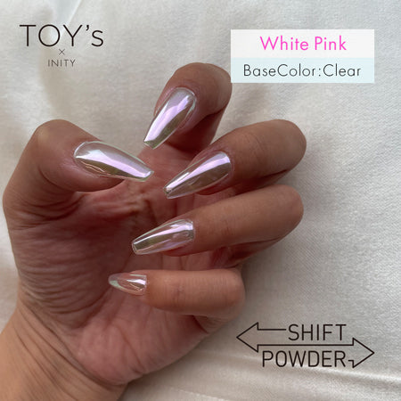 TOY'S x Inity Shift Powder T -SH02 White Pink