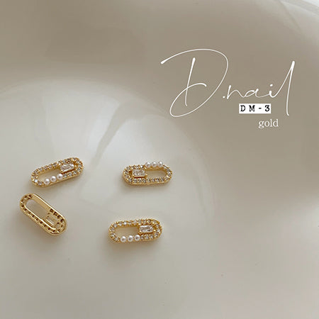 D. NAIL Jewelry Bijou Parts DM -3 2 pieces