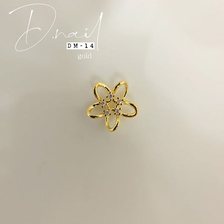 D. NAIL Jewelry Bijou Parts DM -14 2 pieces