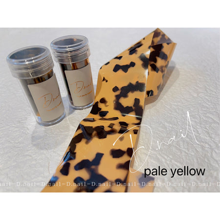 D. NAIL Art Hill Battle Pattern PALE YELLOW 1 sheet