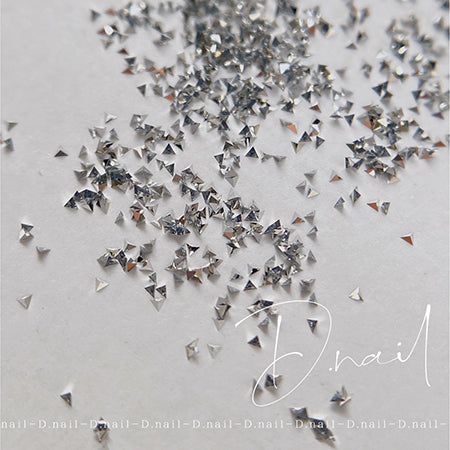 D. Nail Crystal Stone Powder Silver