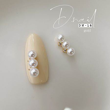 D. NAIL Jewelry Bijou Parts DM -16 2 pieces