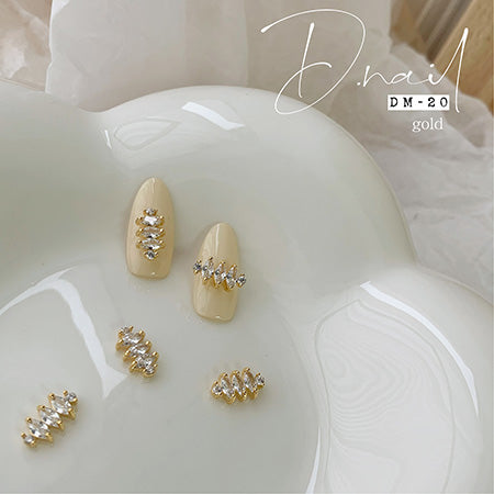 D. NAIL Jewelry Bijou Parts DM -20 2 pieces