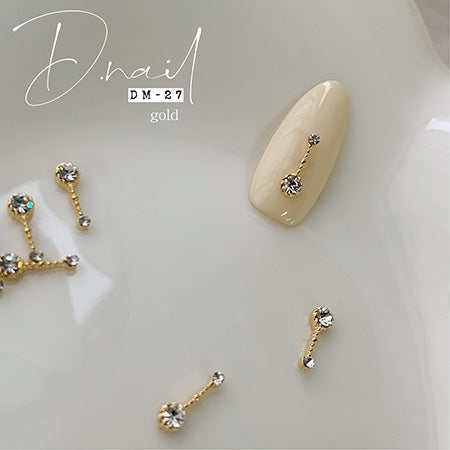 D. NAIL Jewelry Bijou Parts DM -27 5 pieces