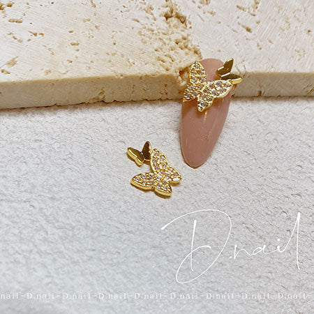 D. Nail Butterfly Parts (Gold) L 2P