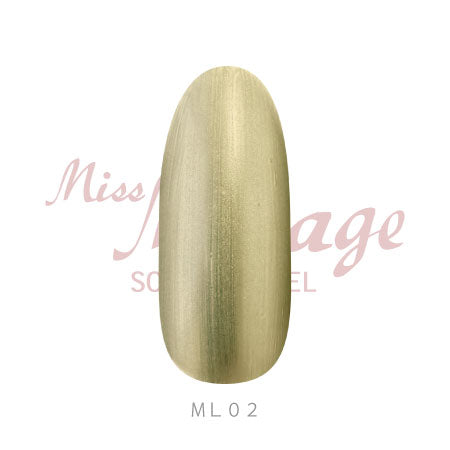 Miss Mirage Soke Off Gel Metallic Liner ML02 Golden San 2.5g