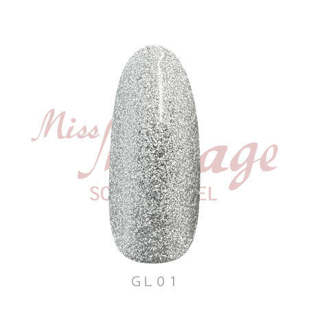 Miss Mirage Soke Off Gel Gritter Liner GL01 Moon Glitter 2.5g