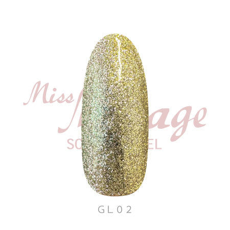 Miss Mirage Soke Off Gel Glitter Liner GL02 Sanglitter 2.5g