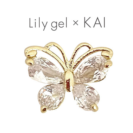 Lily gel KAI crystal butterfly gold