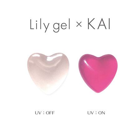 Lily gel KAI UV jelly heart rose pink