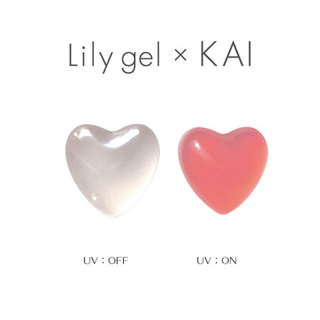 Lily gel KAI UV jelly heart cheek pink