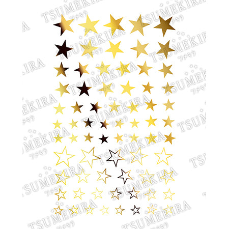 Tsumekira ES (S) Metallic Star ES -MST -102 Gold (for gel only)