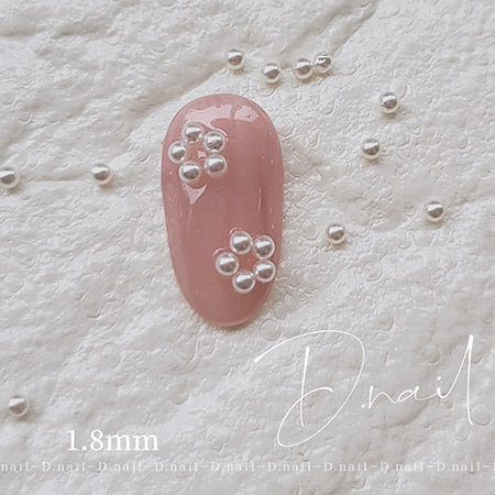 D. Nail Bijou Pearl White 1.8mm