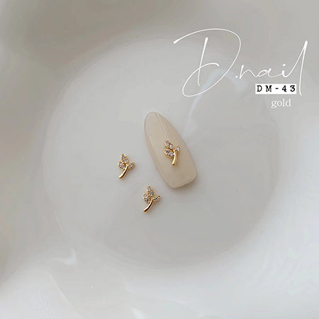 D. NAIL Jewelry Bijou Parts DM -43 Leaf