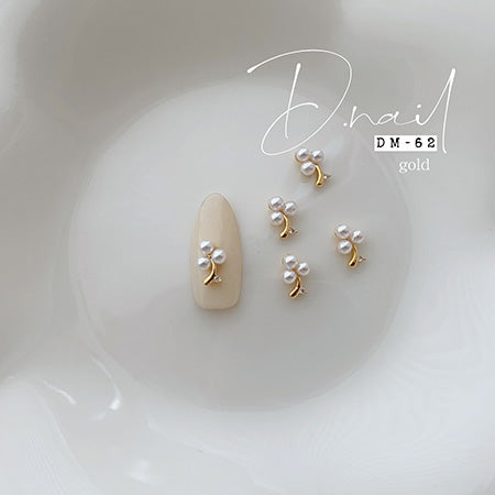 D. NAIL Jewelry Bijou Parts DM -62 Three leaves