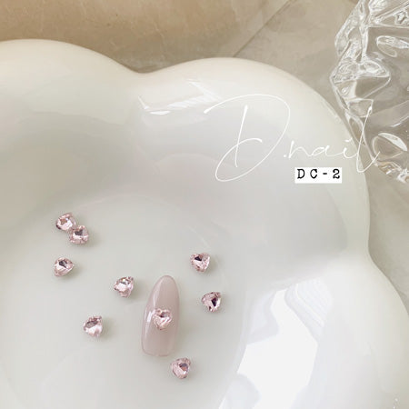 D. Nail Decoration Stone DC -02 Heart Pink M