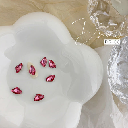 D. NAIL Decoration Stone DC -08 Unusual Rose Red