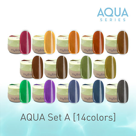 My Bee Color Gel Aqua Set A (14 colors) AQ -SA