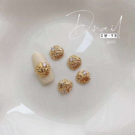 D. NAIL Jewelry Bijou Parts DM -73 Gold Circle