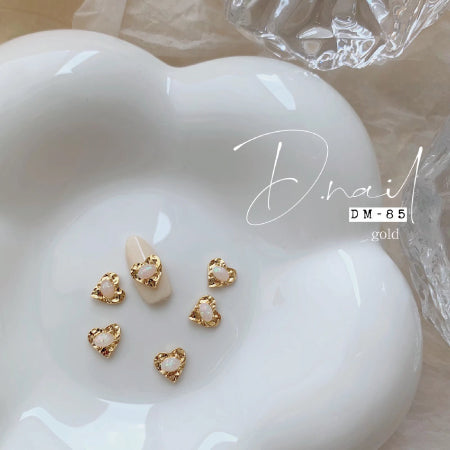 D. NAIL Jewelry Bijou Parts DM -85 Opal Heart