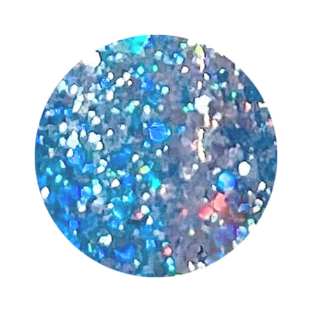 Lily Gel Color Gel KAI Bubble Glitter Collection #BG-05 Aqua Bubble