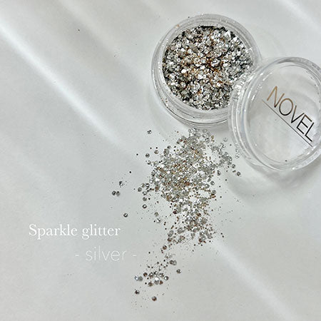 NOVEL SPARKLE GLITTER SILVER Novel Sparkle Glitter Silver 1.1g