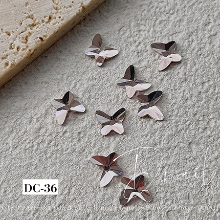 D. NAIL Decoration Stone DC -36 Butterfly Pink