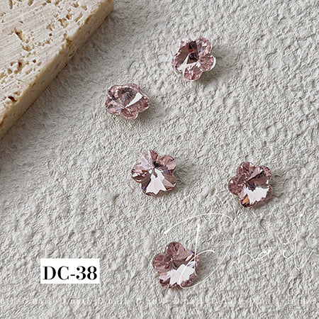 D. NAIL Decoration Stone DC -38 Pretty Flower Pink