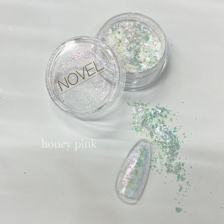 NOVEL FANCY AURORA FLAKE (Honey Pink) Novel Funky Aurora Flake (Honey Pink) 0.3g